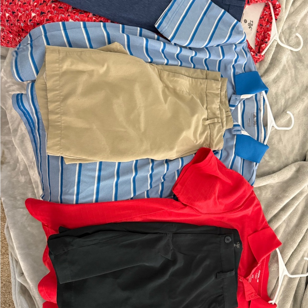 Men’s 6 piece golf clothes bundle